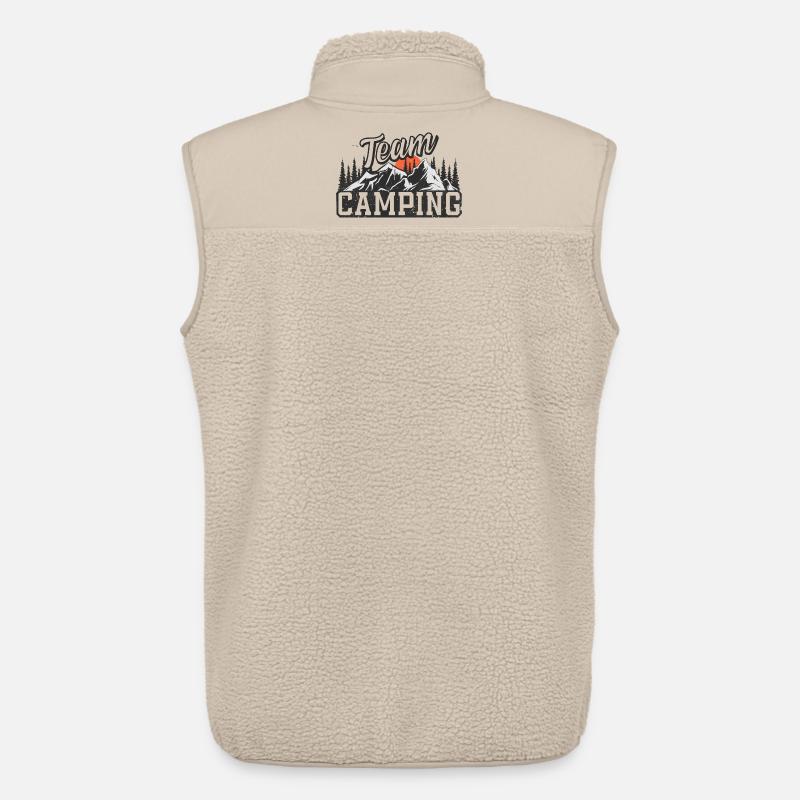 Team Camping - Unisex Sherpaweste von Stanley/Stella - Beige
