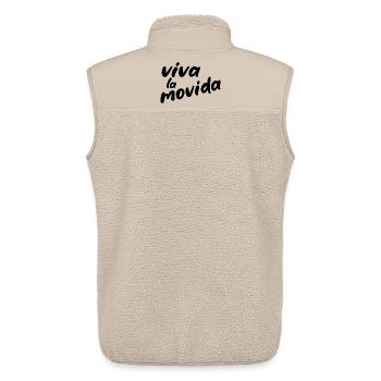 vivalamovida1schwarz - Unisex Sherpaweste von Stanley/Stella - Beige - Hinten - AI Model Male 178 light (178cm)