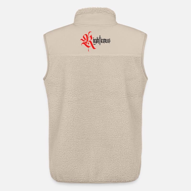 Conception gothique vertueuse avec épée - Veste sans manches sherpa unisexe Stanley/Stella - beige