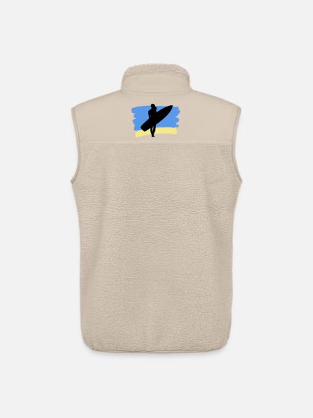 Beach Vibes – Surfer Girl - Unisex Sherpa Gilet by Stanley/Stella - beige