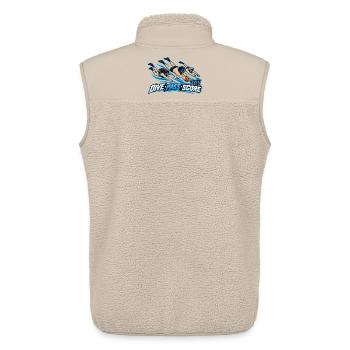 Dive Pass Score Wassersport Action - Unisex Sherpaweste von Stanley/Stella - Beige - Hinten - AI Model Male 178 light (178cm)