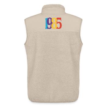 Geboren 1985 Geburtstagsgeschenk Geburtstag 85 - Unisex Sherpaweste von Stanley/Stella - Beige - Hinten - AI Model Male 178 light (178cm)