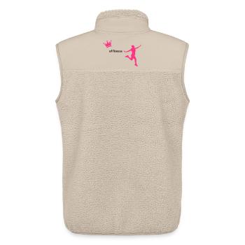 sport - Veste sans manches sherpa unisexe Stanley/Stella - beige - Dos - AI Model Male 178 light (178cm)