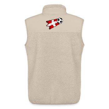 Swiss football - Unisex Sherpa Gilet by Stanley/Stella - beige - Back - AI Model Male 178 light (178cm)