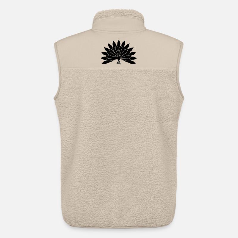 Der schwarze Pfau - Unisex Sherpaweste von Stanley/Stella - Beige