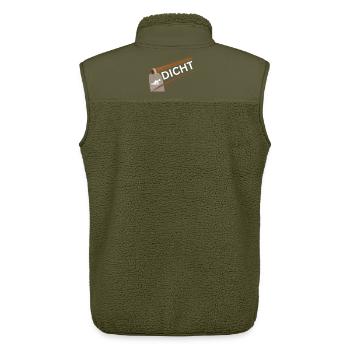 Chemise Party Sauf - Hacke Dicht - Veste sans manches sherpa unisexe Stanley/Stella - kaki - Dos - AI Model Male 178 light (178cm)