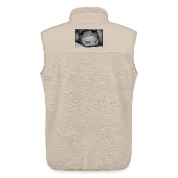 Schwein gehabt <3 - Unisex Sherpaweste von Stanley/Stella - Beige - Hinten - AI Model Male 178 light (178cm)