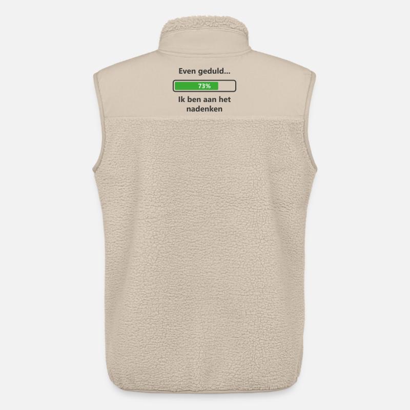 Geduldig... Ich denke nach - Unisex Sherpaweste von Stanley/Stella - Beige