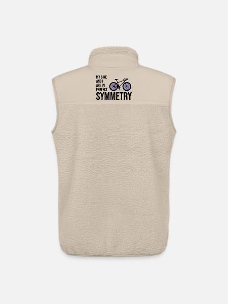 Professional Bicycle Acrobatics Equilibrium Art  - Unisex Sherpa Gilet by Stanley/Stella - beige
