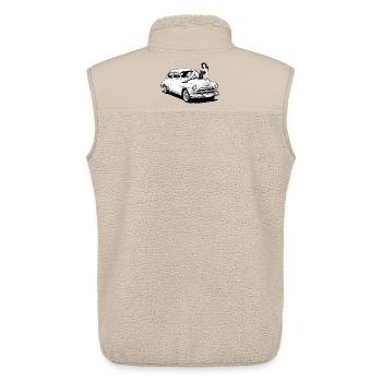 Rockabilly Hot Rod Pin-Up Auto Vintage Shirt - Unisex Sherpaweste von Stanley/Stella - Beige - Hinten - AI Model Male 178 light (178cm)
