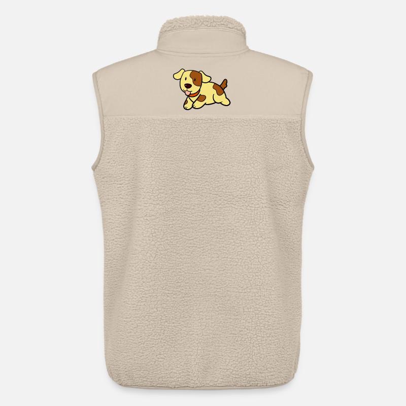 Süsser Hund - Unisex Sherpaweste von Stanley/Stella - Beige