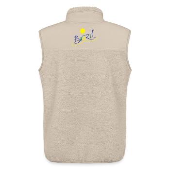 brasilien - Unisex Sherpaweste von Stanley/Stella - Beige - Hinten - AI Model Male 178 light (178cm)