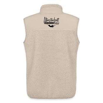 Altersteilzeit loading Hängematte Ladebalken ATZ - Unisex Sherpaweste von Stanley/Stella - Beige - Hinten - AI Model Male 178 light (178cm)