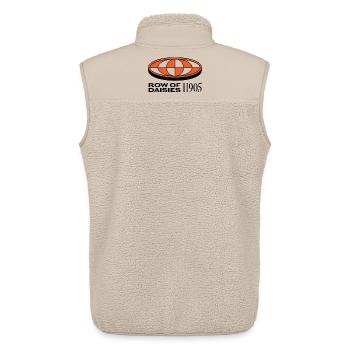 Futuristisches Cyber-Emblem - Unisex Sherpaweste von Stanley/Stella - Beige - Hinten - AI Model Male 178 light (178cm)