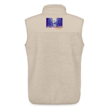No Sleep Till Brooklyn – Parent Meme Design - Unisex Sherpa Gilet by Stanley/Stella - beige - Back - AI Model Male 178 light (178cm)