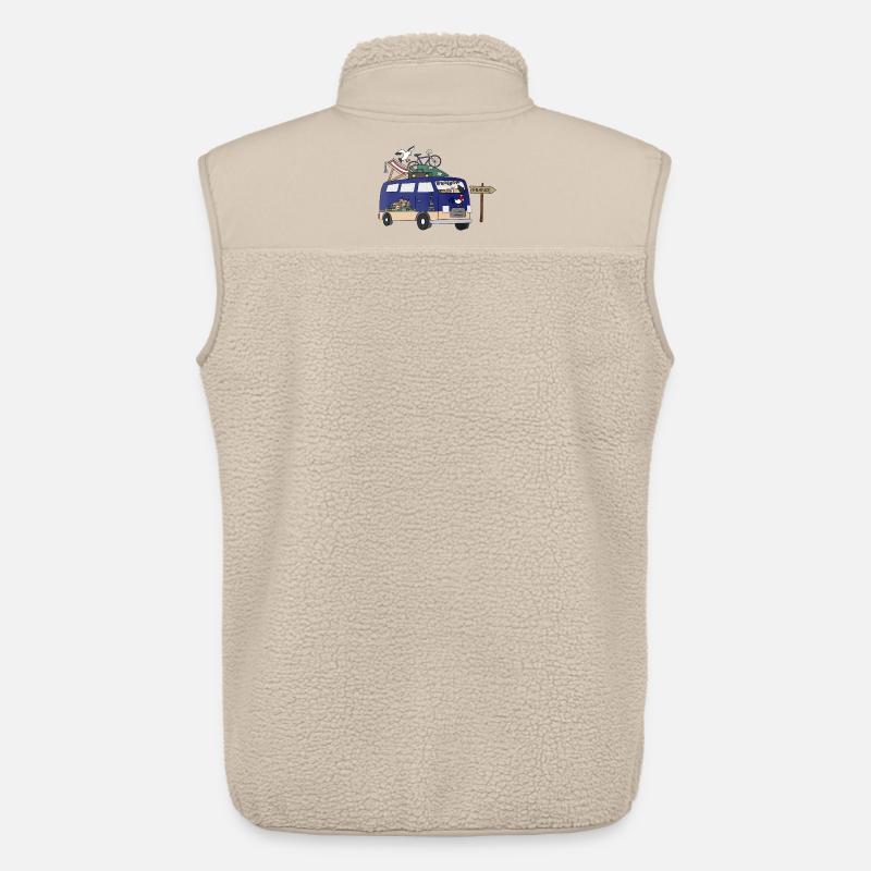 Tour de Camping Camper Frankreich - Unisex Sherpaweste von Stanley/Stella - Beige