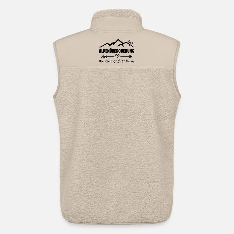Alpenüberquerung E5 2026 Oberstdorf Meran - Unisex Sherpaweste von Stanley/Stella - Beige