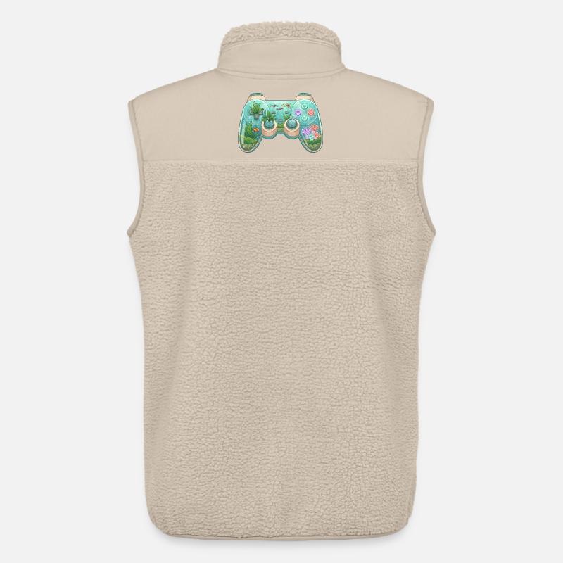 Ocean Controller – Süßer Gaming-Aufkleber - Unisex Sherpaweste von Stanley/Stella - Beige