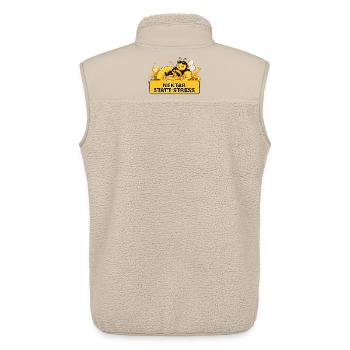 Biene Honig Imker Honigwabe Blumen Wiese Insekt - Unisex Sherpaweste von Stanley/Stella - Beige - Hinten - AI Model Male 178 light (178cm)