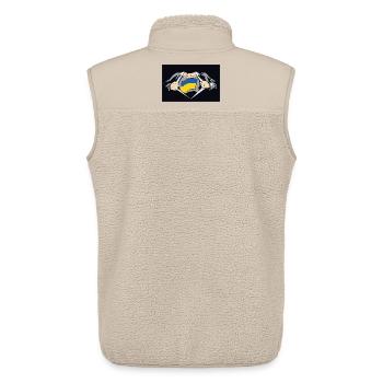 Ukraine-Superhelden-Ukraine-Flagge - Unisex Sherpaweste von Stanley/Stella - Beige - Hinten - AI Model Male 178 light (178cm)