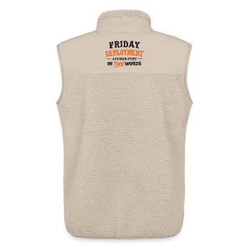 Friday Deployment - Unisex Sherpaweste von Stanley/Stella - Beige - Hinten - AI Model Male 178 light (178cm)