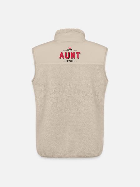 Aunt - Unisex Sherpa Gilet by Stanley/Stella - beige