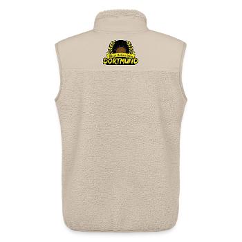 Dortmund Fußball Motiv - Unisex Sherpaweste von Stanley/Stella - Beige - Hinten - AI Model Male 178 light (178cm)