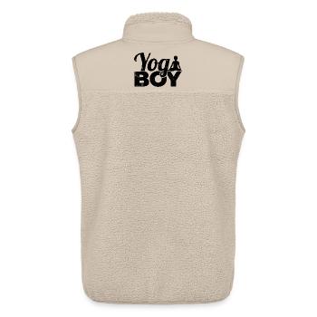 Kleiner Yogi - Unisex Sherpaweste von Stanley/Stella - Beige - Hinten - AI Model Male 178 light (178cm)