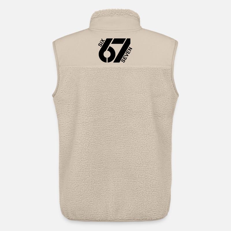 Six Seven 67 Jugendwort Meme Design - Unisex Sherpaweste von Stanley/Stella - Beige