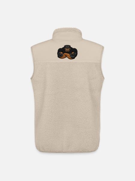 Rottweiler Security – The toughest bouncer - Unisex Sherpa Gilet by Stanley/Stella - beige