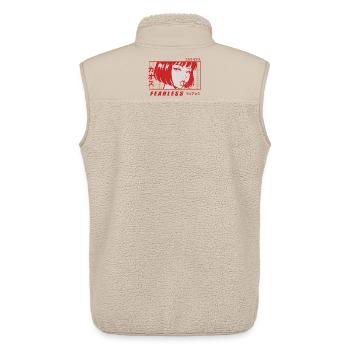 Anime Girl mit Lollipop  - Unisex Sherpaweste von Stanley/Stella - Beige - Hinten - AI Model Male 178 light (178cm)