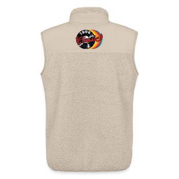 1996 Classic Music Vinyl - Unisex Sherpa Gilet by Stanley/Stella - beige - Back - AI Model Male 178 light (178cm)