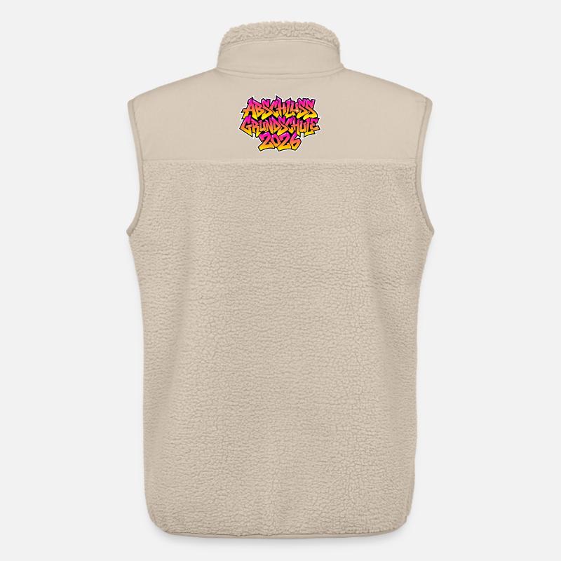 Elementary School Graduation 2026 Graffiti - Unisex Sherpa Gilet by Stanley/Stella - beige