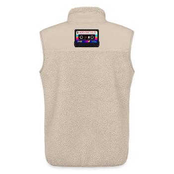 Retro Kassette Pixel Kunst - Unisex Sherpaweste von Stanley/Stella - Beige - Hinten - AI Model Male 178 light (178cm)