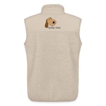 Agility Crew - Unisex Sherpa Gilet by Stanley/Stella - beige - Back - AI Model Male 178 light (178cm)