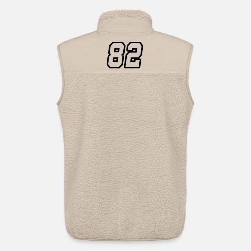 Nummer zweiundachtzig 82 - Unisex Sherpaweste von Stanley/Stella - Beige