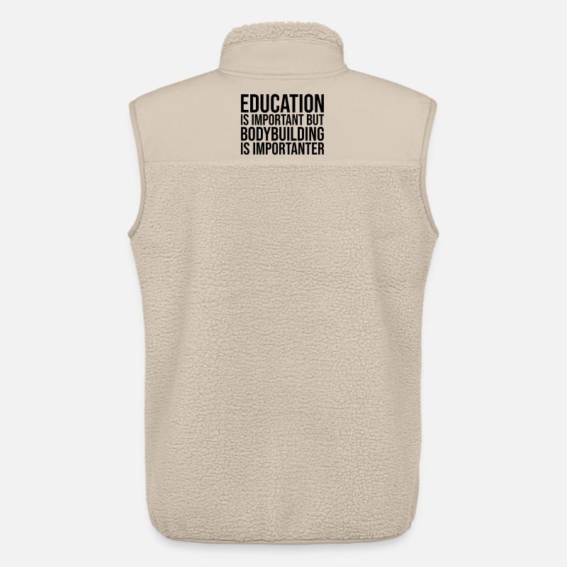 Bodybuilderin - Unisex Sherpaweste von Stanley/Stella - Beige