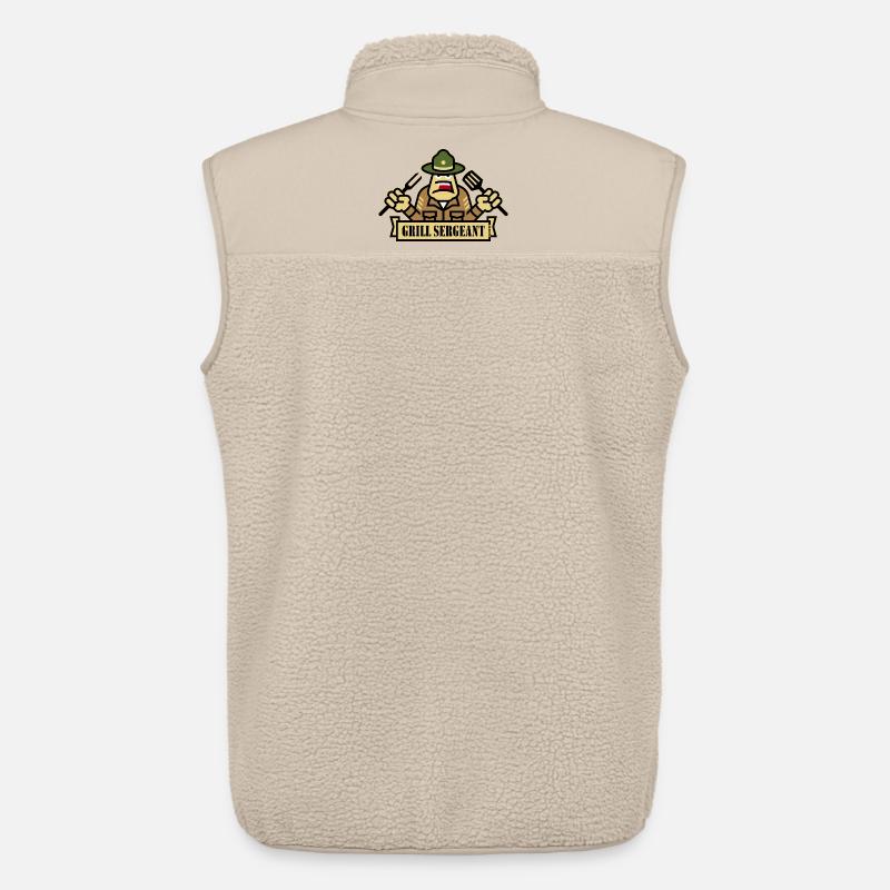 Grillsergeant (Grillning / BBQ / Grill / Utl) - Unisex sherpaväst Stanley/Stella - beige