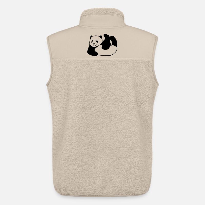 Panda, Bär,Tier, - Unisex Sherpaweste von Stanley/Stella - Beige