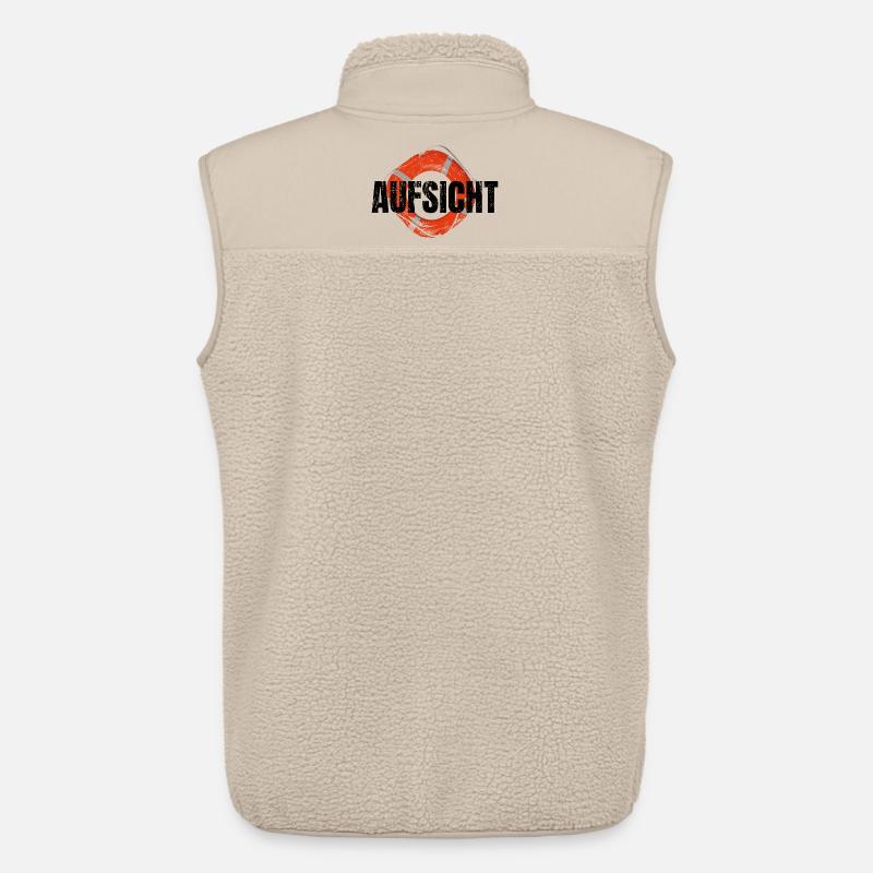 Aufsicht! Rettungsschwimmer - Unisex Sherpaweste von Stanley/Stella - Beige
