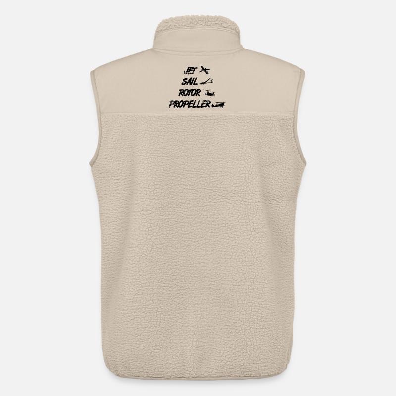 Flugzeug Enthusiast - Unisex Sherpaweste von Stanley/Stella - Beige