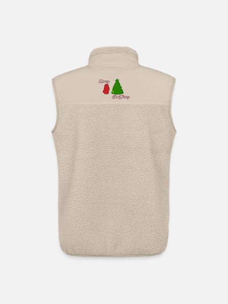 Santa peeing - Christmas Tree - Weihnachtsmann - Unisex Sherpaweste von Stanley/Stella - Beige