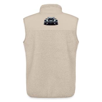 Futuristischer, extrem leistungsstarker Rennwagen - Unisex Sherpaweste von Stanley/Stella - Beige - Hinten - AI Model Male 178 light (178cm)