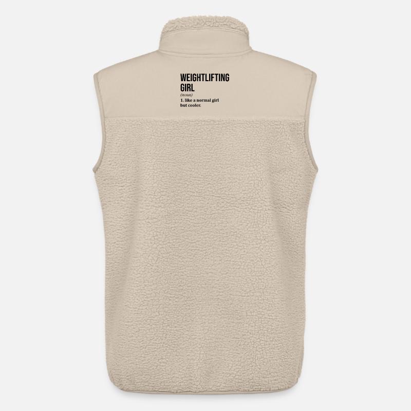 Gewichtheben - Unisex Sherpaweste von Stanley/Stella - Beige