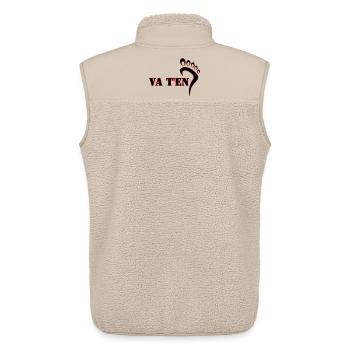 VA T'EN - Veste sans manches sherpa unisexe Stanley/Stella - beige - Dos - AI Model Male 178 light (178cm)