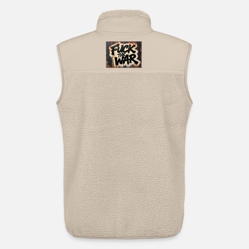 SCHEISS AUF DEN KRIEG - Unisex Sherpaweste von Stanley/Stella - Beige