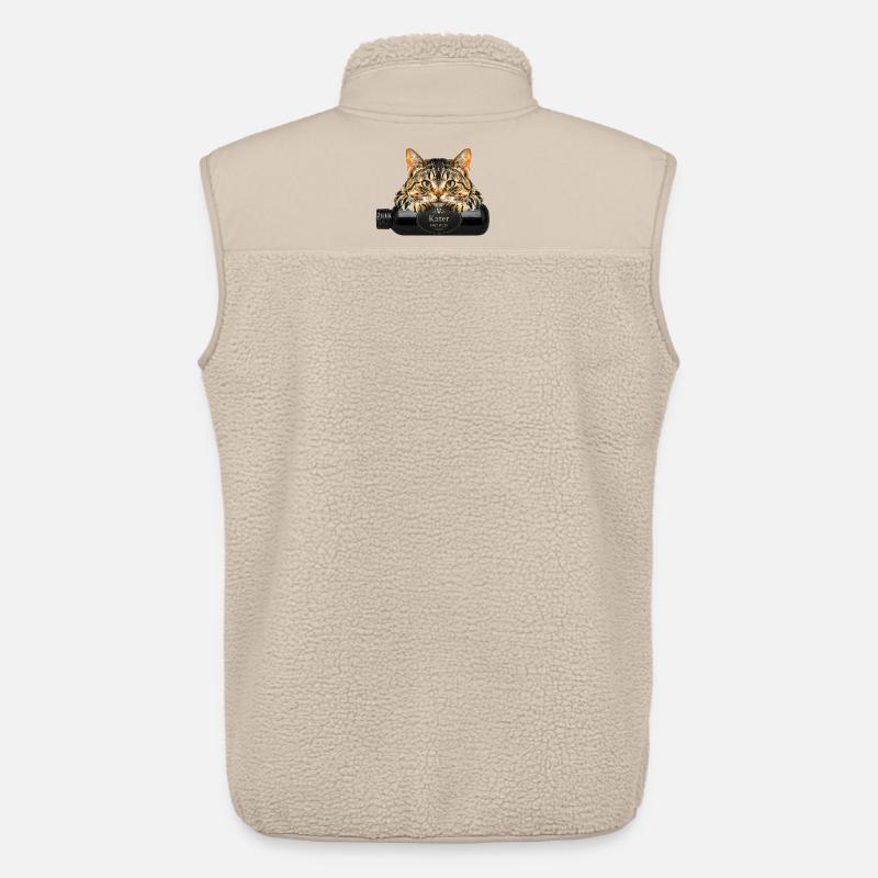 Kater Frühstück - Unisex Sherpaweste von Stanley/Stella - Beige