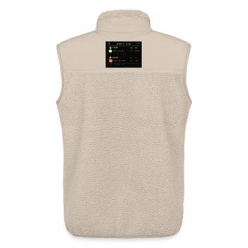 Fantasievolles und ungewöhnliches Flugdiagramm - Unisex Sherpaweste von Stanley/Stella - Beige - Hinten - AI Model Male 178 light (178cm)