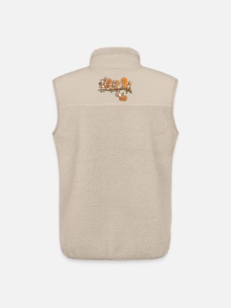 Lustige Eichhörnchen Eichel Wald Tierhumor - Unisex Sherpaweste von Stanley/Stella - Beige
