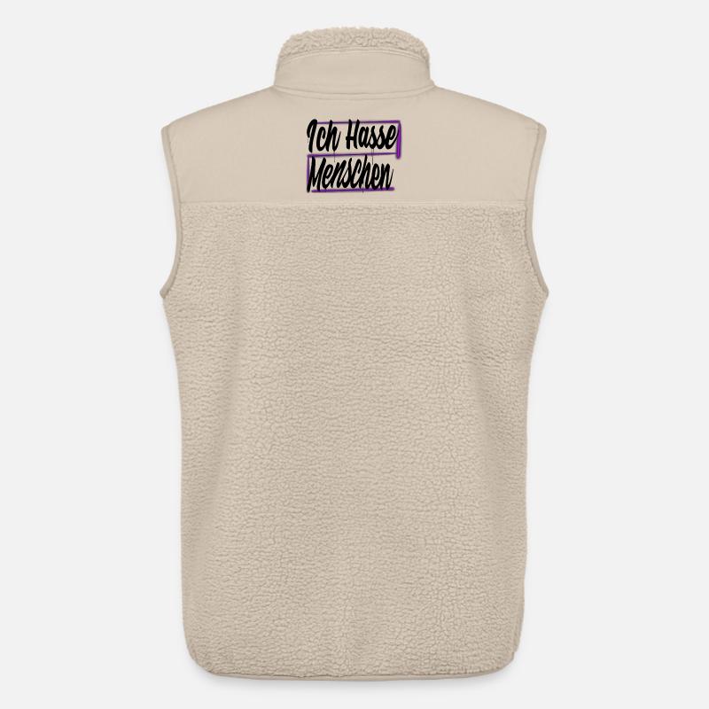 Ich hasse Menschen - Unisex Sherpaweste von Stanley/Stella - Beige